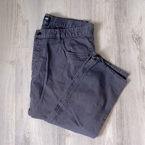 Gray Straight Leg Jeans